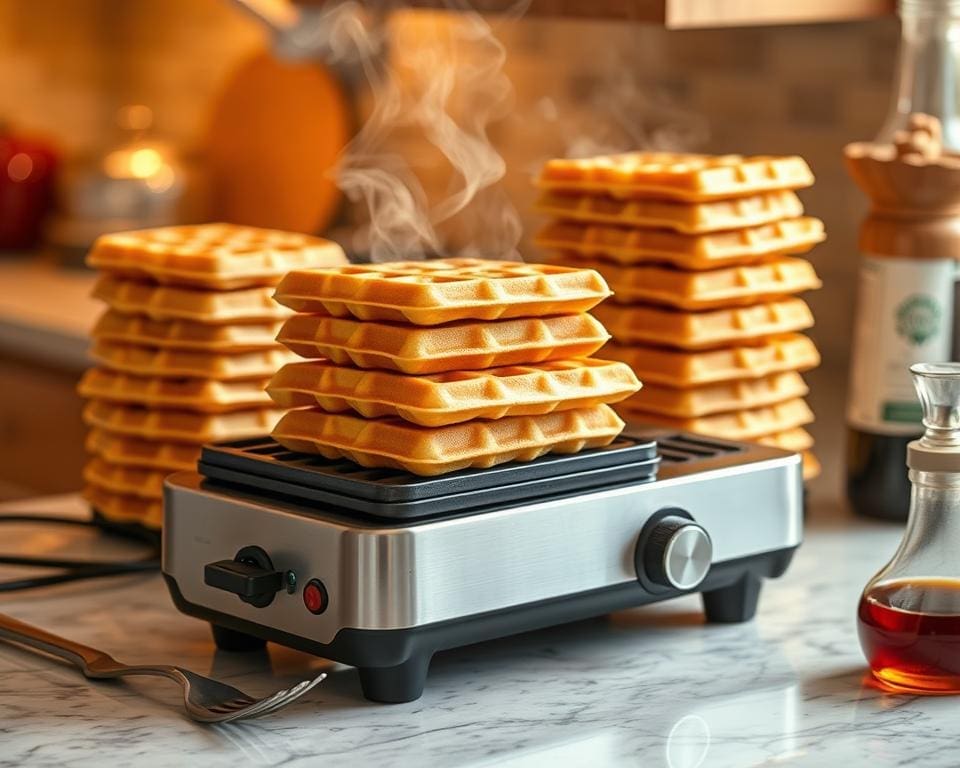 Elektrische wafelijzers voor knapperige wafels in minuten