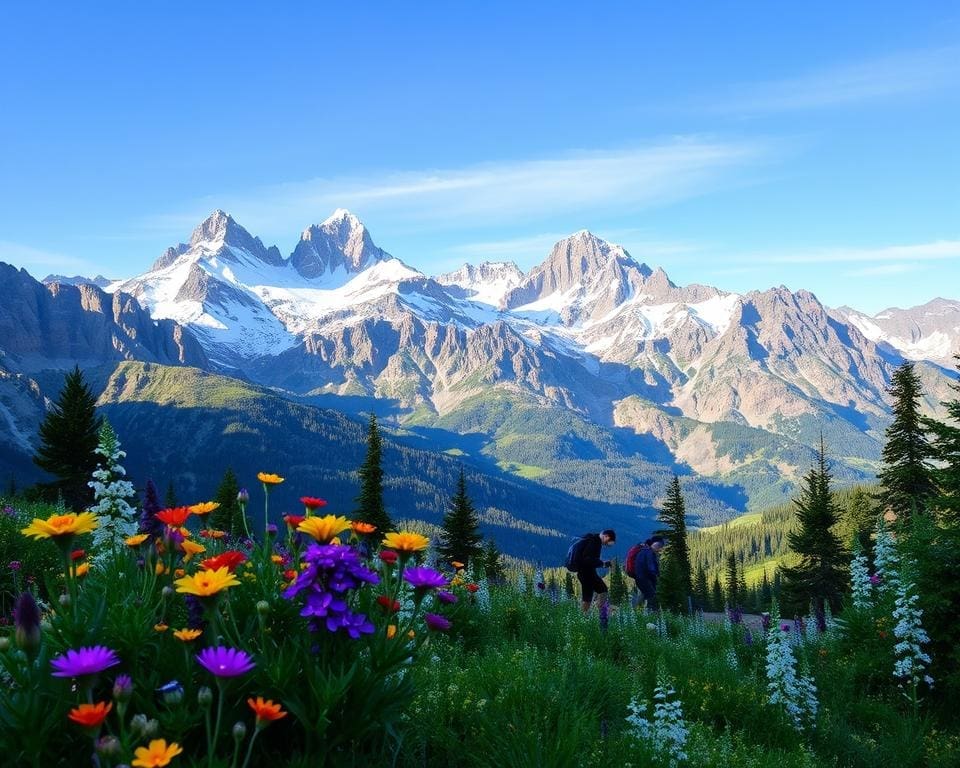 beste tijd voor wandelen in de Rocky Mountains