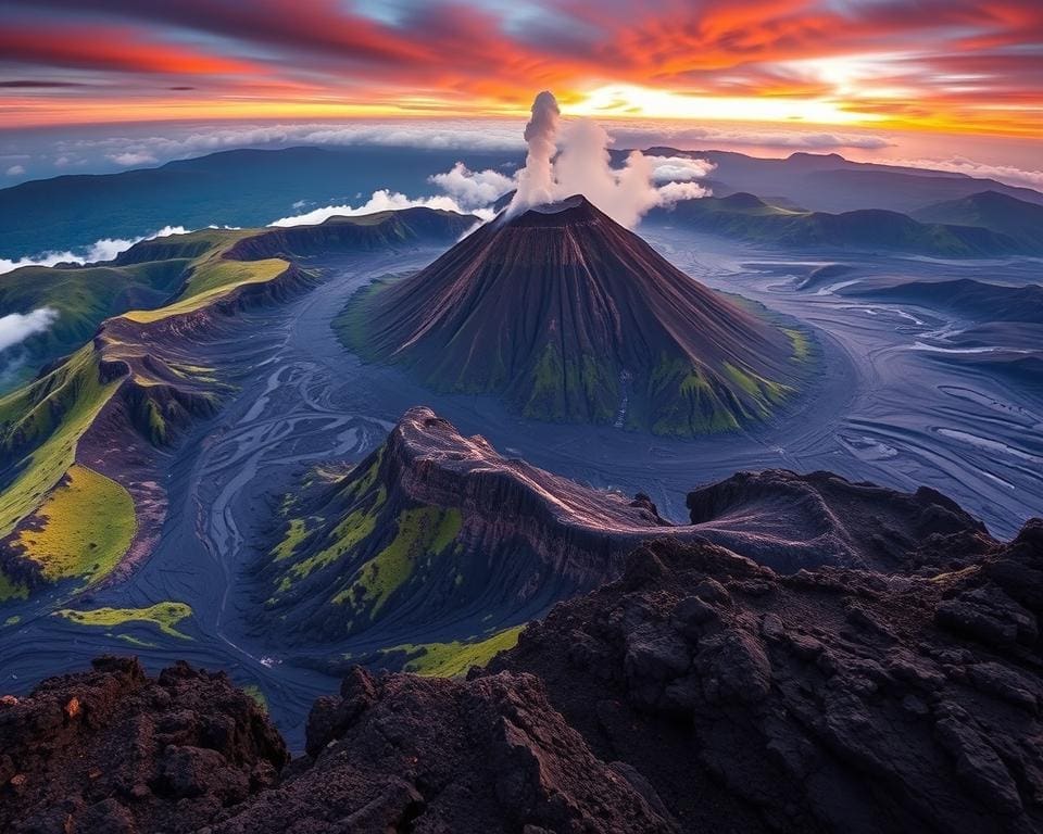 vulkanische activiteit en landschap rondom de Vesuvius