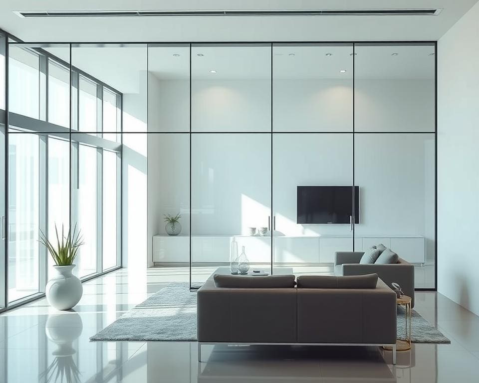 interieurdesign met glas