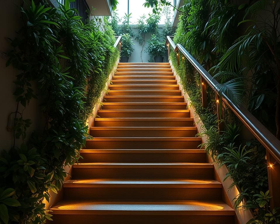 Wat zijn groene oplossingen voor verlichting bij trappen?