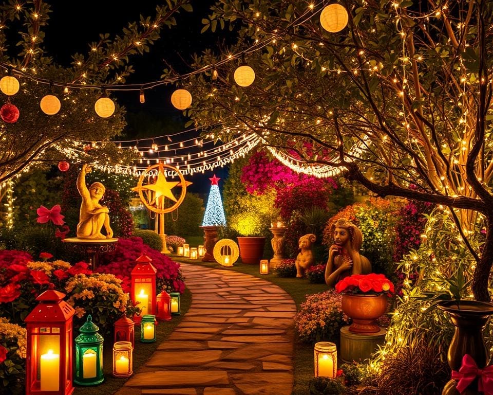 Hoe maak je je tuin feestklaar met lichtjes?
