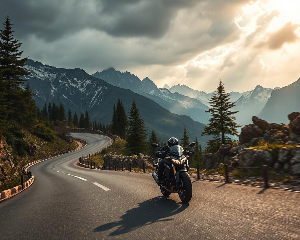 Hoe reis je met een motor op bergpassen in Italië?