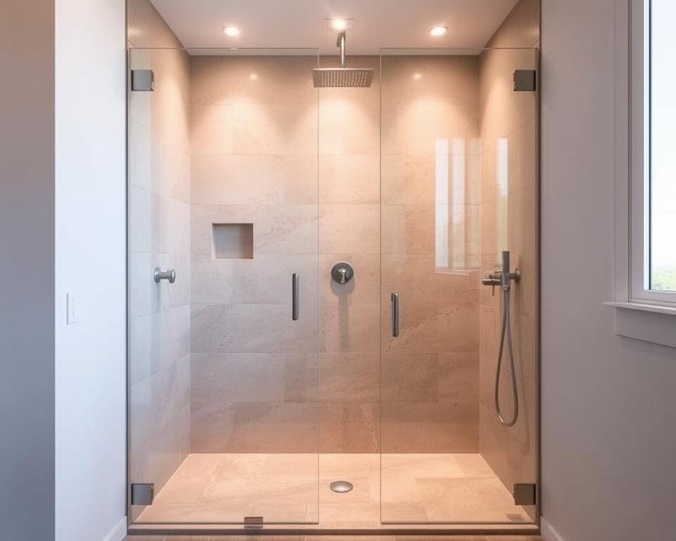 Een inloopdouche die comfort en elegantie biedt