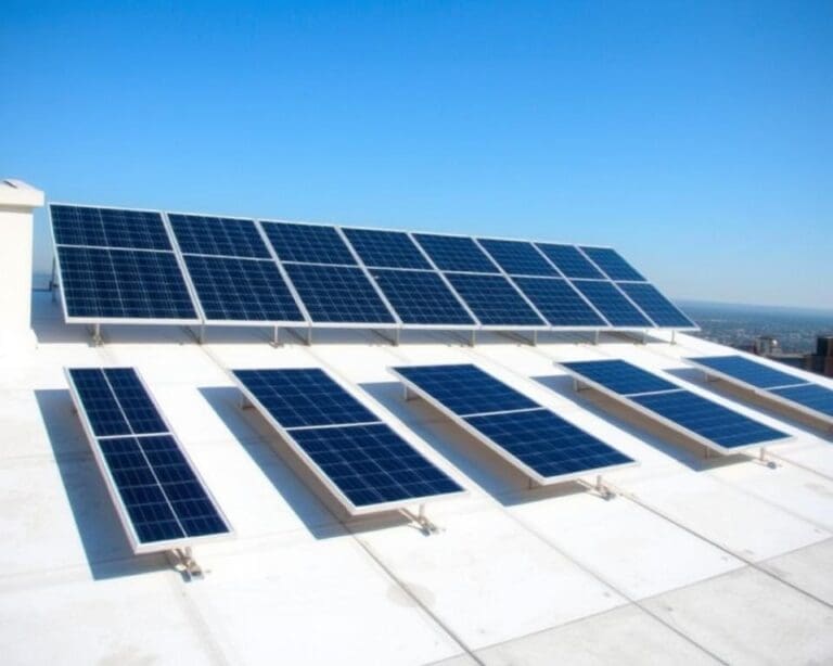 Wat zijn de voordelen van zonnepanelen op platte daken?