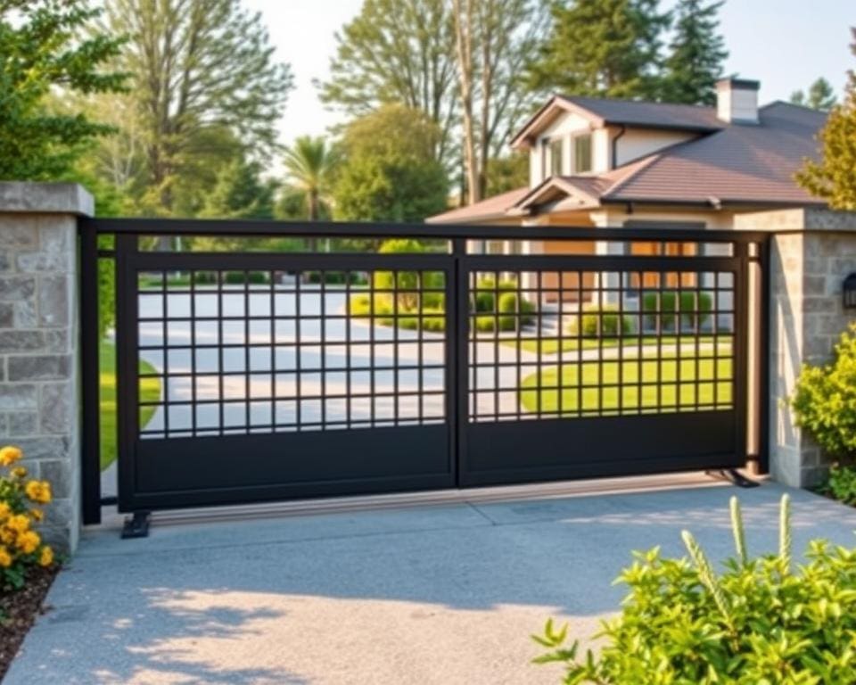 Wat zijn de voordelen van een stalen schuifpoort voor opritten?