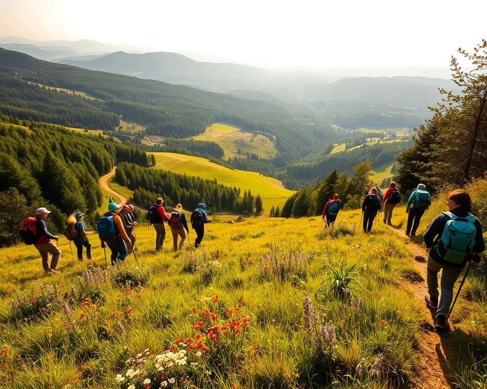 Welke wandelingen zijn populair in de Hoge Venen?