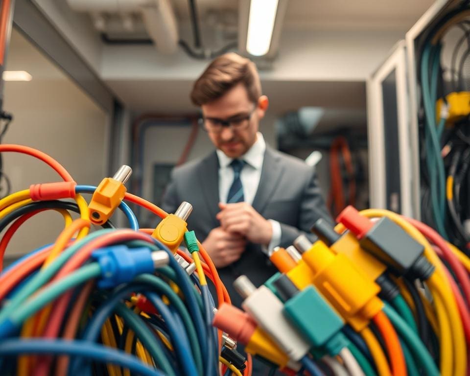 stekerbare bekabeling voor utiliteit