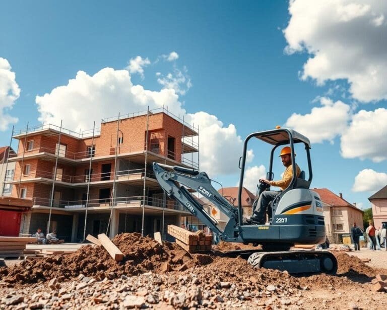 minikraan toepassingen bouw